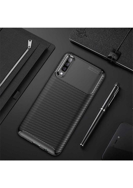 Samsung Galaxy A70 Uyumlu Kılıf Zore Negro Silikon Kapak, Siyah
