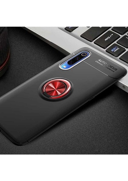 Samsung Galaxy A70 Uyumlu Kılıf Zore Ravel Silikon Kapak, Siyah-Kırmızı