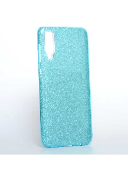 Samsung Galaxy A70 Uyumlu Kılıf Zore Shining Silikon, Mavi