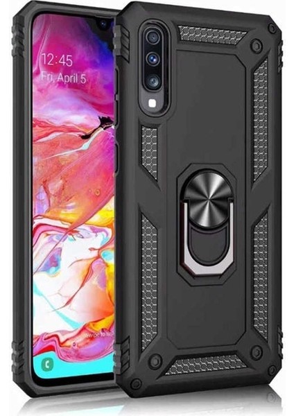 Samsung Galaxy A70 Uyumlu Kılıf Zore Vega Kapak, Siyah