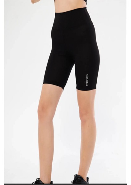 Yüksek Bel Örme Fitilli Biker Toparlayıcı Spor Tayt fırsatları