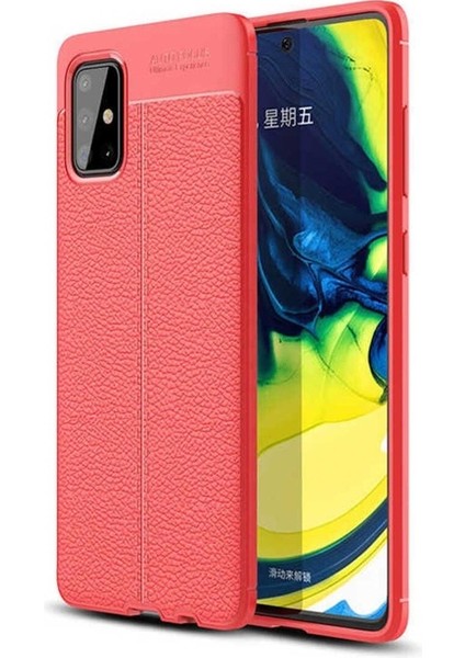 Samsung Galaxy A71 Uyumlu Kılıf Zore Niss Silikon Kapak, Kırmızı