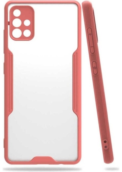 Samsung Galaxy A71 Uyumlu Kılıf Zore Parfe Kapak, Pembe