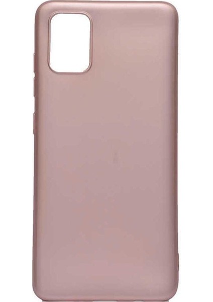 Samsung Galaxy A71 Uyumlu Kılıf Zore Premier Silikon Kapak, Rose Gold