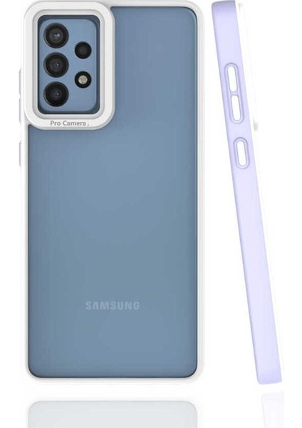 Samsung Galaxy A72 Uyumlu Kılıf Zore Mima Kapak, Lila