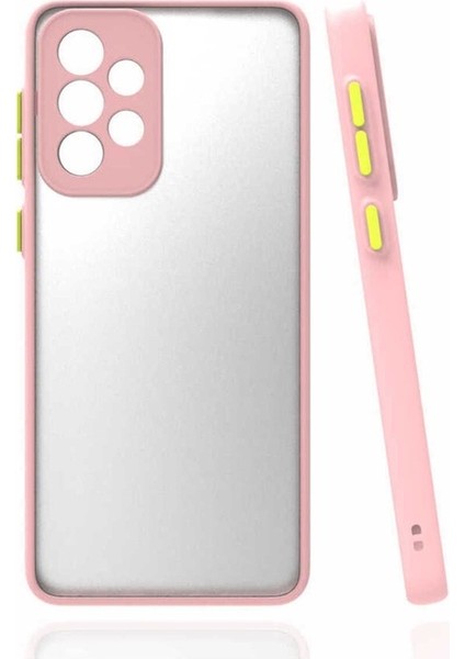 Samsung Galaxy A72 Uyumlu Kılıf Zore Hux Kapak, Pembe