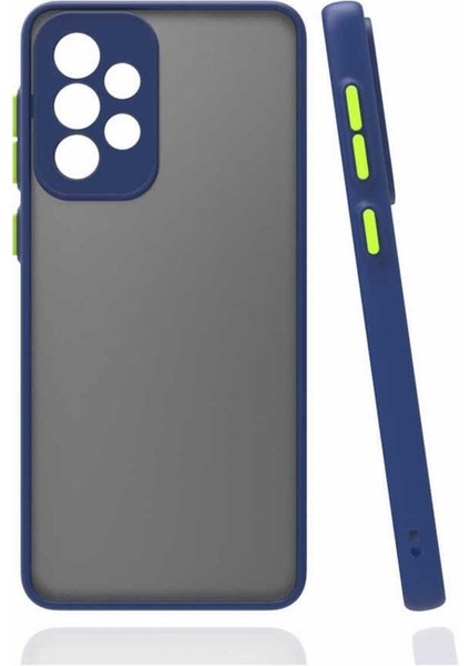 Samsung Galaxy A72 Uyumlu Kılıf Zore Hux Kapak, Lacivert