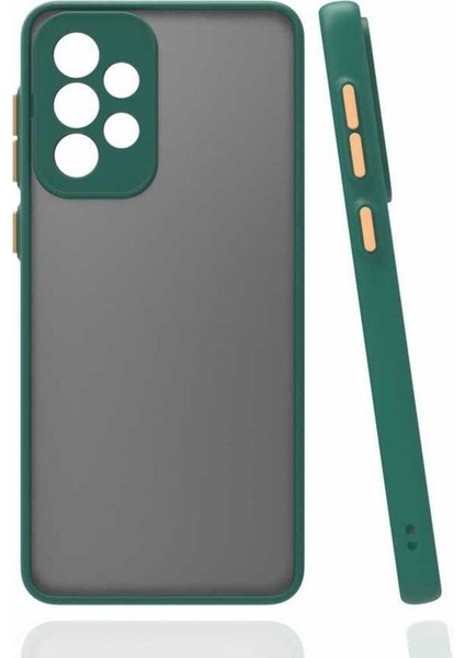 Samsung Galaxy A72 Uyumlu Kılıf Zore Hux Kapak, Koyu Yeşil