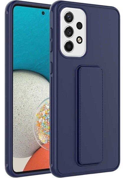 Samsung Galaxy A72 Uyumlu Kılıf Zore Qstand Kapak, Lacivert