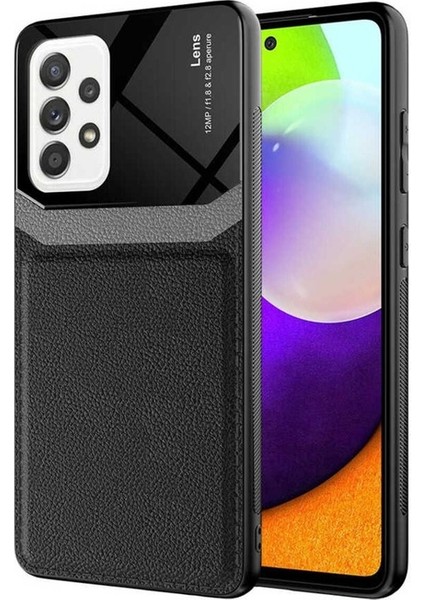 Samsung Galaxy A72 Uyumlu Kılıf Zore Emiks Kapak, Siyah