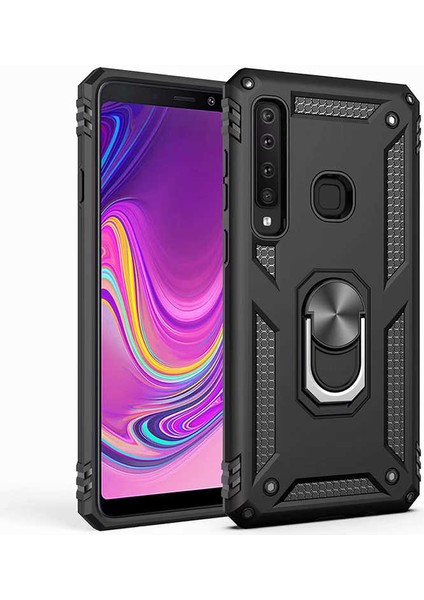 Samsung Galaxy A9 2018 Uyumlu Kılıf Vega Kapak, Siyah