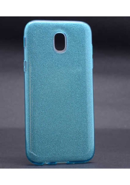Samsung Galaxy J5 Pro Uyumlu Kılıf Shining Silikon, Mavi