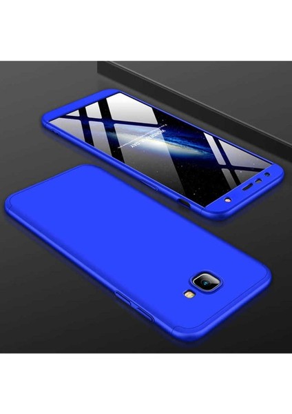 Samsung Galaxy J4 Plus Uyumlu Kılıf Ays Kapak, Mavi