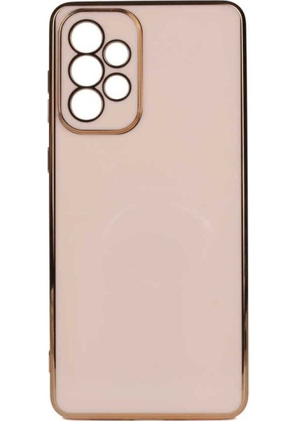 Samsung Galaxy A73 Uyumlu Kılıf Bark Kapak, Rose Gold