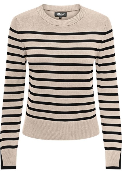 Onlkalana Çizgili Bisiklet Yaka Triko Bayan Triko 15331331