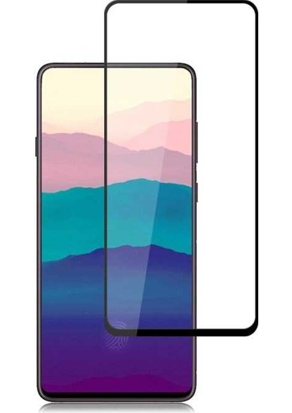 Samsung Galaxy A80 Uyumlu Kenarları Kırılmaya Dayanıklı Cam Ekran Koruyucu