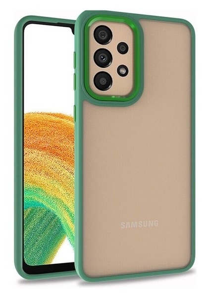 Samsung Galaxy A73 Uyumlu Kılıf Flora Kapak, Yeşil