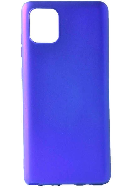 Samsung Galaxy A81 (Note 10 Lite) Uyumlu Kılıf Premier Silikon Kapak, Saks Mavi