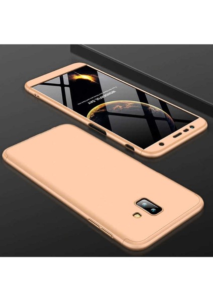 Samsung Galaxy J6 Plus Uyumlu Kılıf Ays Kapak, Gold