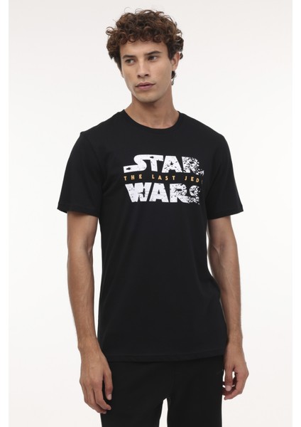 ml Starwars 11LSN1011 4fx Siyah Erkek Kısa Kol T-Shirt