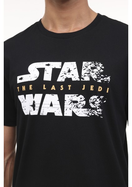 ml Starwars 11LSN1011 4fx Siyah Erkek Kısa Kol T-Shirt fırsatları