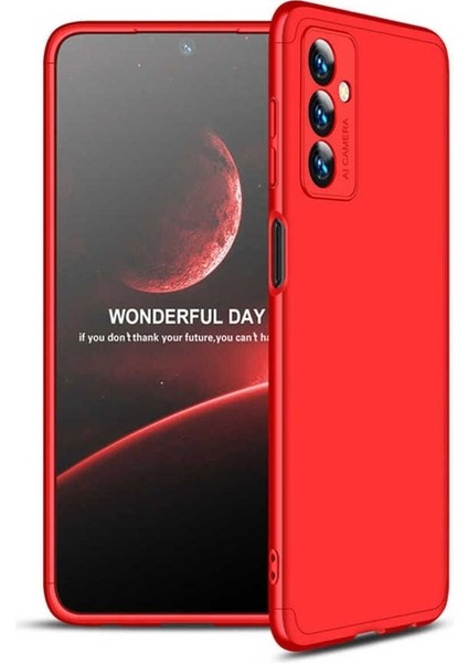 Samsung Galaxy M23 Uyumlu Kılıf Ays Kapak, Kırmızı