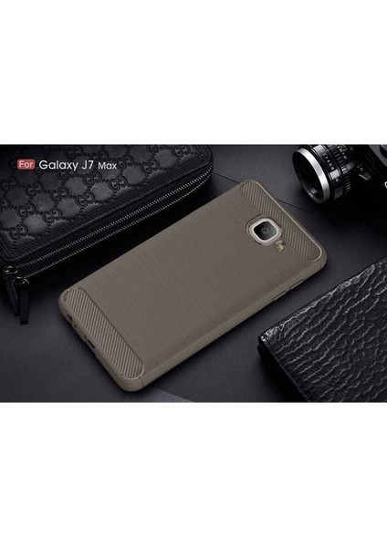 Samsung Galaxy J7 Max Uyumlu Kılıf Room Silikon Kapak, Gri
