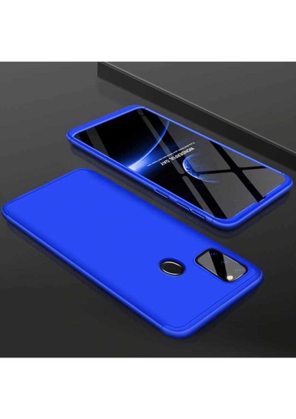 Samsung Galaxy M21 Uyumlu Kılıf Ays Kapak, Mavi
