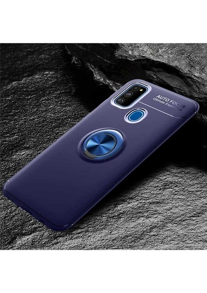 Samsung Galaxy M30S Uyumlu Kılıf Ravel Silikon Kapak, Mavi