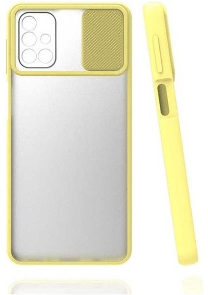 Samsung Galaxy M31S Uyumlu Kılıf Lensi Kapak, Sarı