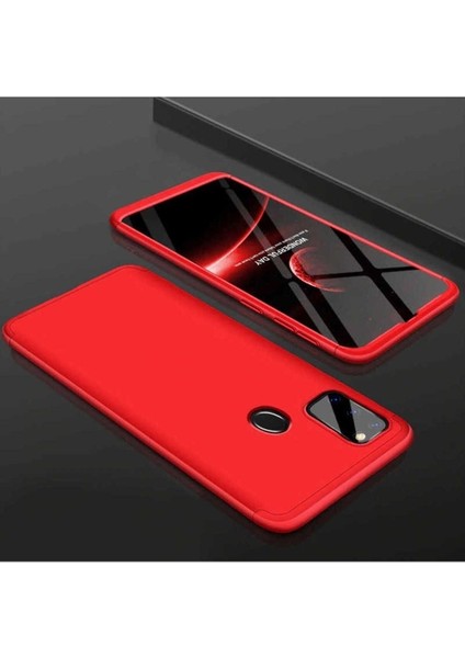Samsung Galaxy M21 Uyumlu Kılıf Ays Kapak, Kırmızı