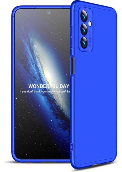 Samsung Galaxy M23 Uyumlu Kılıf Ays Kapak, Mavi