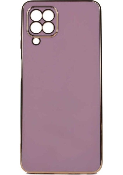 Samsung Galaxy M22 Uyumlu Kılıf Bark Kapak, Mor