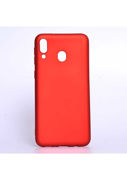 Samsung Galaxy M20 Uyumlu Kılıf Premier Silikon Kapak, Kırmızı