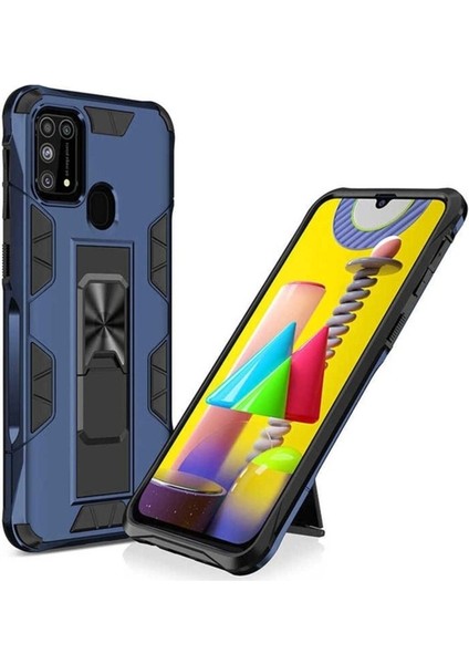 Samsung Galaxy M31 Uyumlu Kılıf Volve Kapak, Lacivert