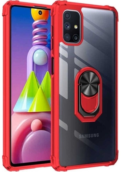 Samsung Galaxy M51 Uyumlu Kılıf Mola Kapak, Kırmızı
