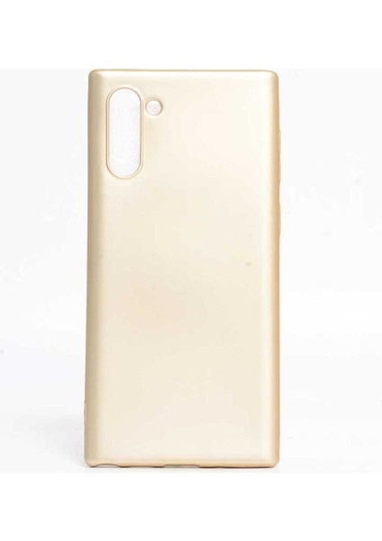 Samsung Galaxy Note 10 Uyumlu Kılıf Premier Silikon Kapak, Gold