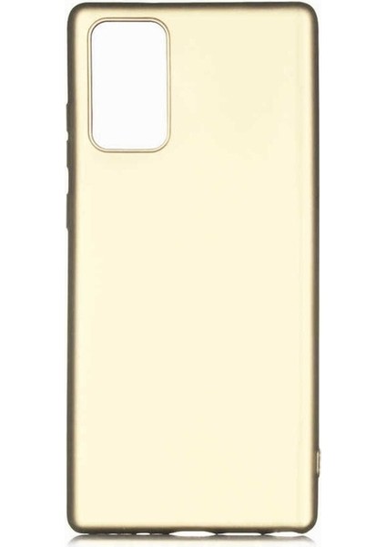 Samsung Galaxy Note 20 Uyumlu Kılıf Premier Silikon Kapak, Gold