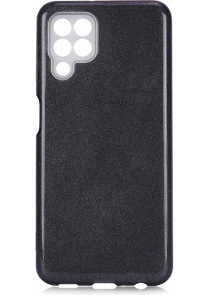 Samsung Galaxy M32 Uyumlu Kılıf Shining Silikon, Siyah