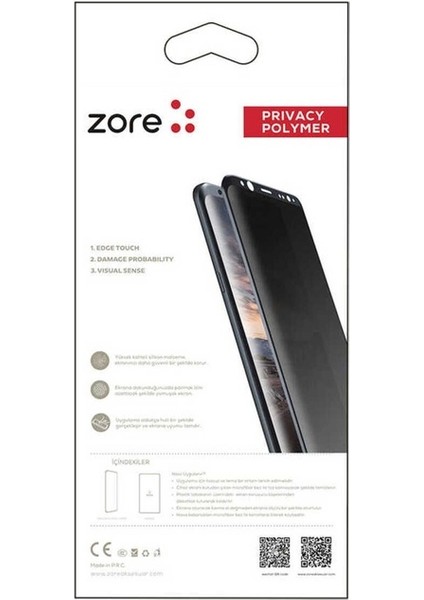 Samsung Galaxy Note 10 Plus Uyumlu Privacy Polymer Nano Ekran Koruyucu