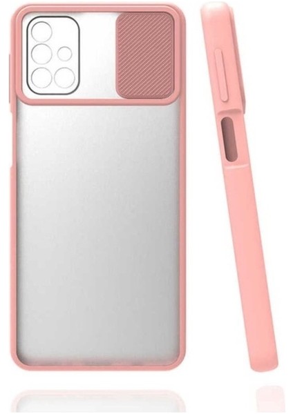 Samsung Galaxy M31S Uyumlu Kılıf Lensi Kapak, Açık Pembe