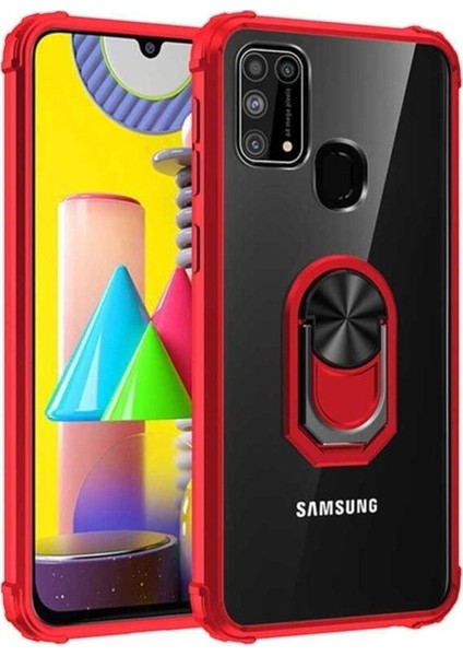 Samsung Galaxy M31 Uyumlu Kılıf Mola Kapak, Kırmızı