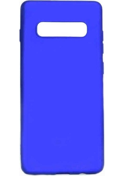 Samsung Galaxy S10 Plus Uyumlu Kılıf Premier Silikon Kapak, Saks Mavi