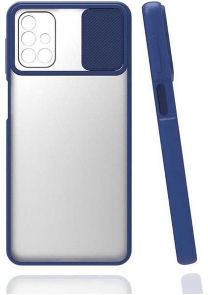Samsung Galaxy M31S Uyumlu Kılıf Lensi Kapak, Lacivert