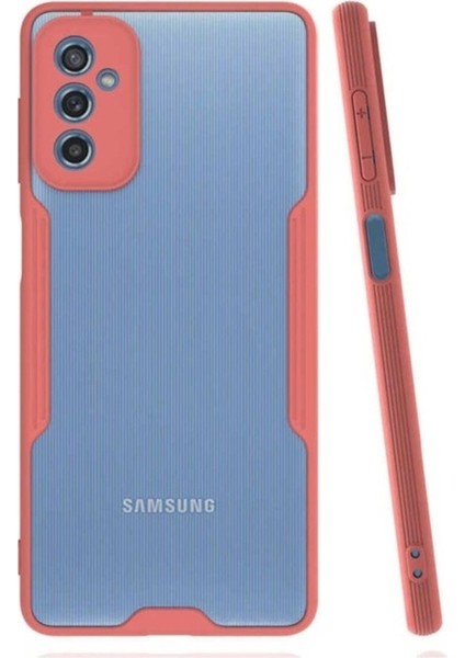 Samsung Galaxy M52 Uyumlu Kılıf Parfe Kapak, Pembe