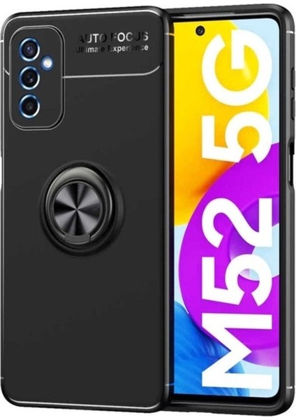 Samsung Galaxy M52 Uyumlu Kılıf Ravel Silikon Kapak, Siyah