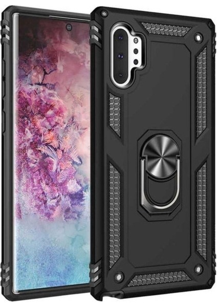 Samsung Galaxy Note 10 Plus Uyumlu Kılıf Vega Kapak, Siyah