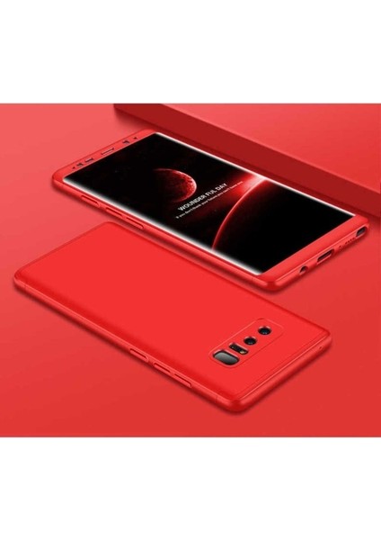Samsung Galaxy Note 8 Uyumlu Kılıf Ays Kapak, Kırmızı