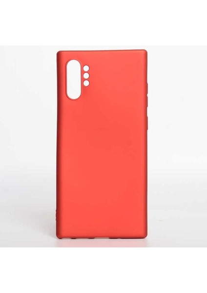Samsung Galaxy Note 10 Plus Uyumlu Kılıf Premier Silikon Kapak, Kırmızı