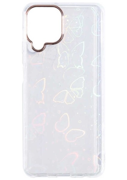 Samsung Galaxy M32 Uyumlu Kılıf Sidney Desenli Sert Kapak, Butterfly No2